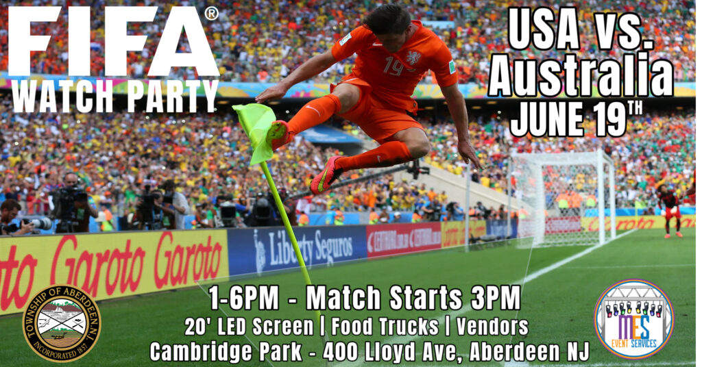 Soccer player leaping near corner flag